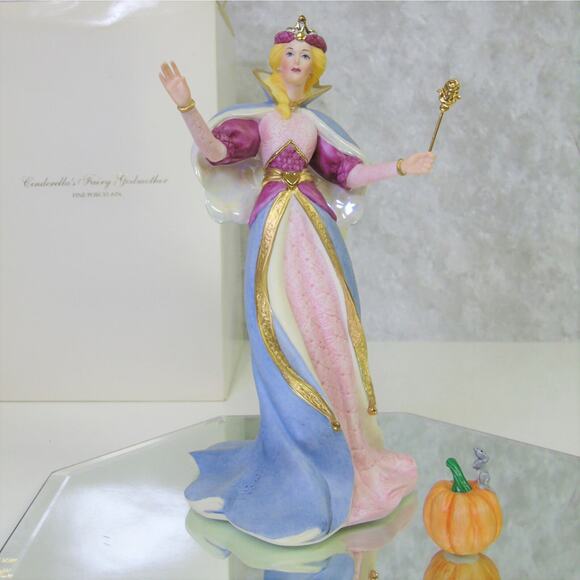 LENOX Princesses Cinderella's FAIRY GODMOTHER Pumpkin Limited Edition 3189 + COA - Picture 2 of 11
